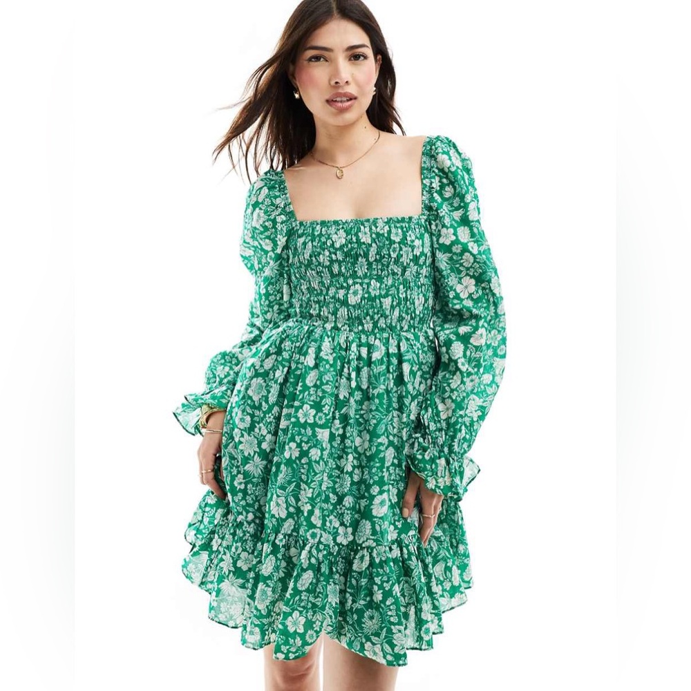 NWT & Other Stories Ruche Bodice Mini Dress